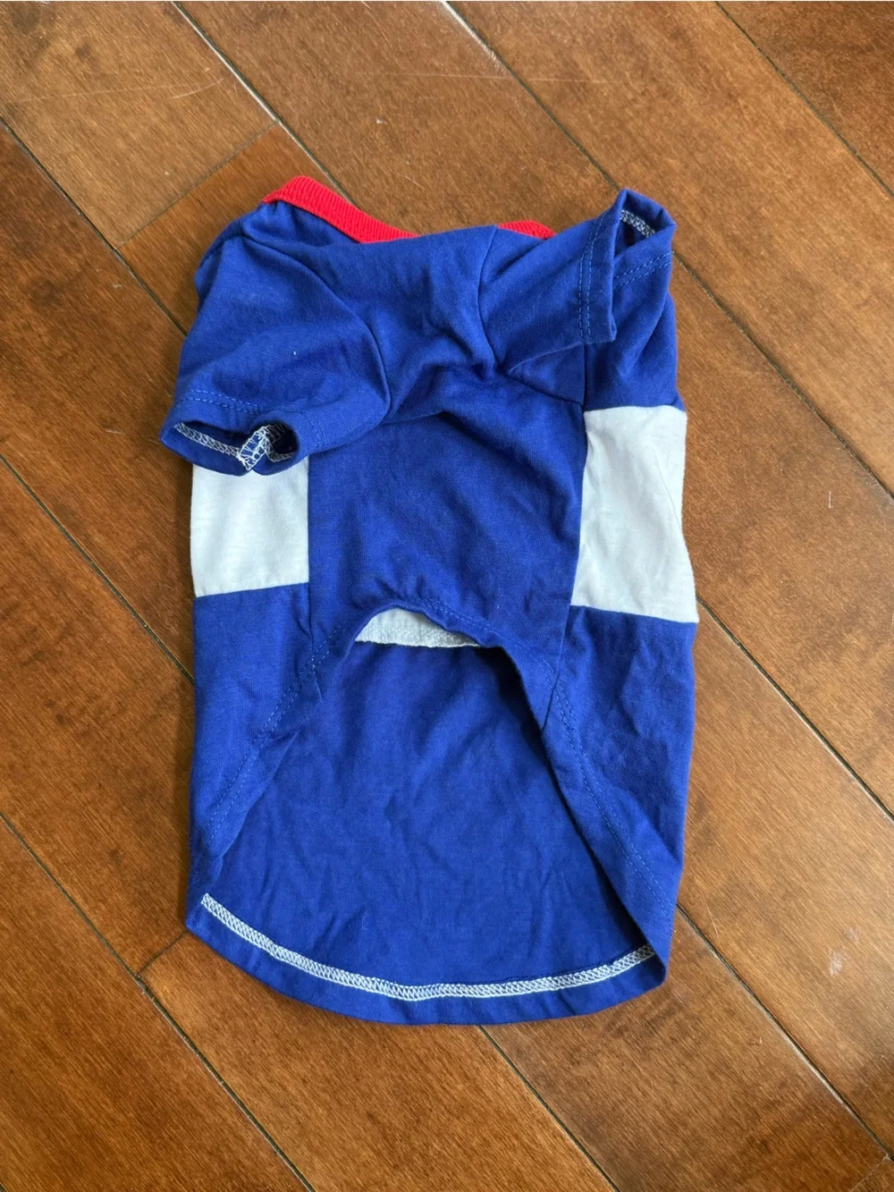 Michaels USA Blue Red & White Patriotic Dog T-Shirt, size Small